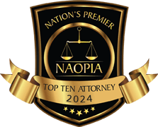 Nation's premier NAOPIA Top Ten Attorney 2024